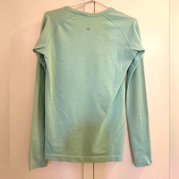 Teal Lululemon long sleeve shirt - Picture 2 of 3